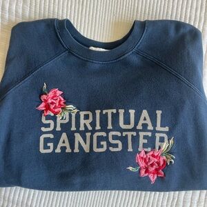 Spiritual Gangster Embroidered Crewneck